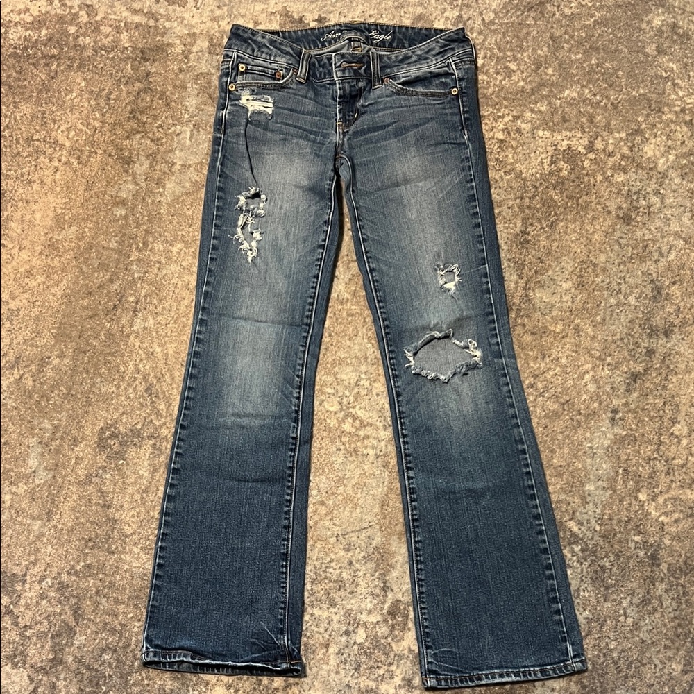 American Eagle Outfitters Distressed Favorite Boyfriend Jeans - Size 2R